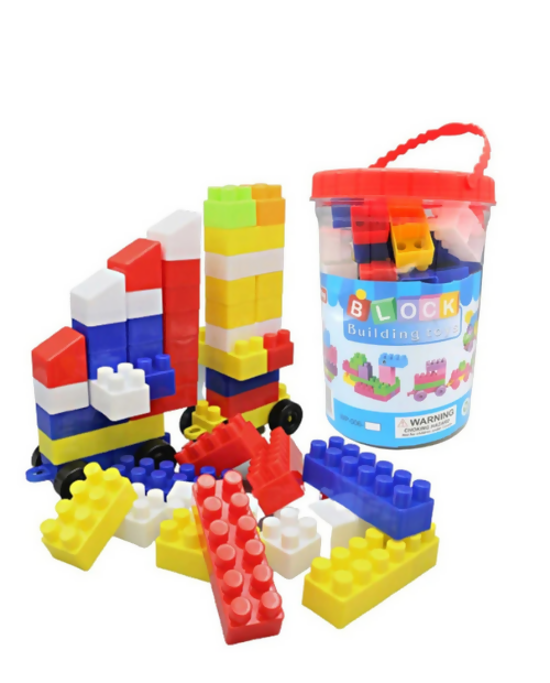Building Blocks for Kids – 55 Pcs Plastic Educational Play Set