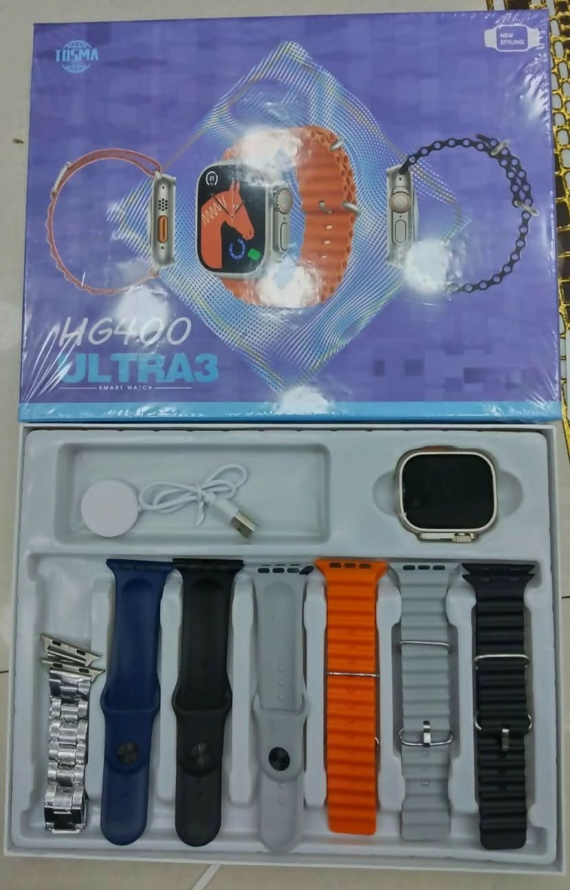 HG400 Ultra3 Smart Watch Combo Set (7 Straps Included)