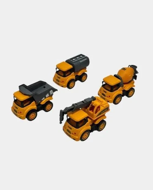 Pull Back Engineering Construction Truck Set