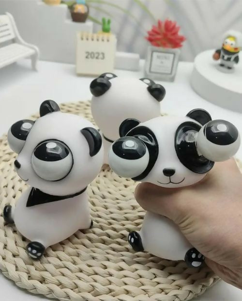 Panda Squeeze Toy – Rotatable Eyes Sensory Stress Reliever