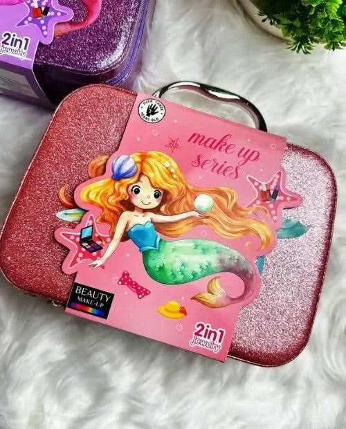 2-in-1 Beauty Makeup Kit Bag Toy for Kids