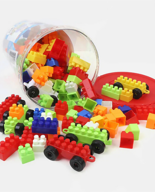 Building Blocks for Kids – 55 Pcs Plastic Educational Play Set