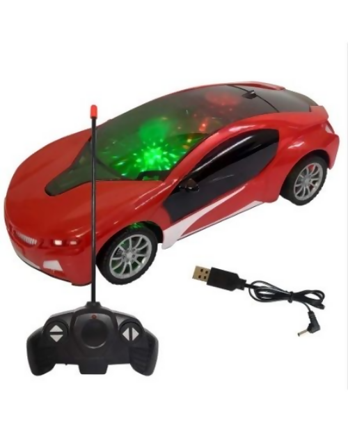 Rechargeable Remote Control Racing Car with LED Lights