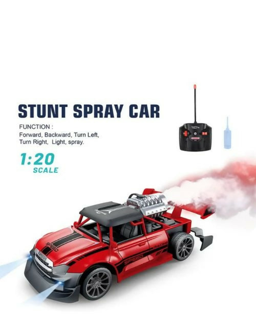 Remote Control Rock Monster Stunt Car with LED Lights & Flame Spray Function